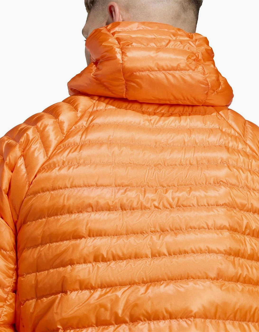 Hooded Down Jacket with Front and Zipped Pockets