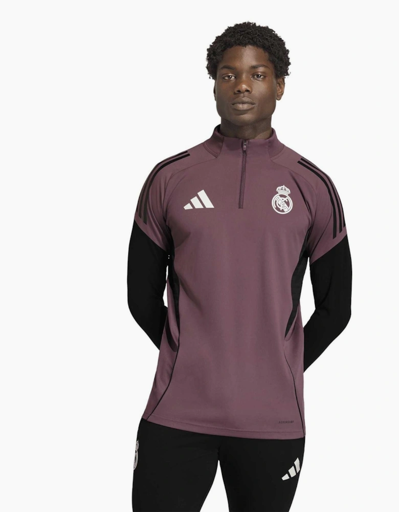 Arm Print Mock Neck Long Sleeve Athletic Top