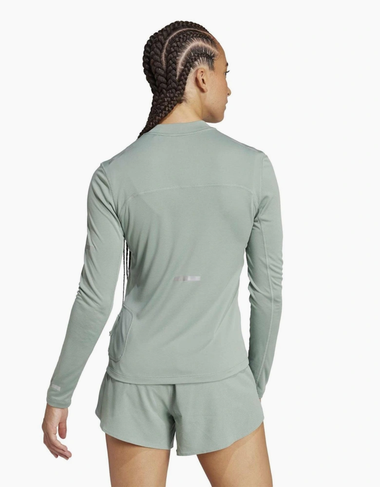 Bold Logo Crew Neck Long Sleeve Slim Fit Jersey T-Shirt