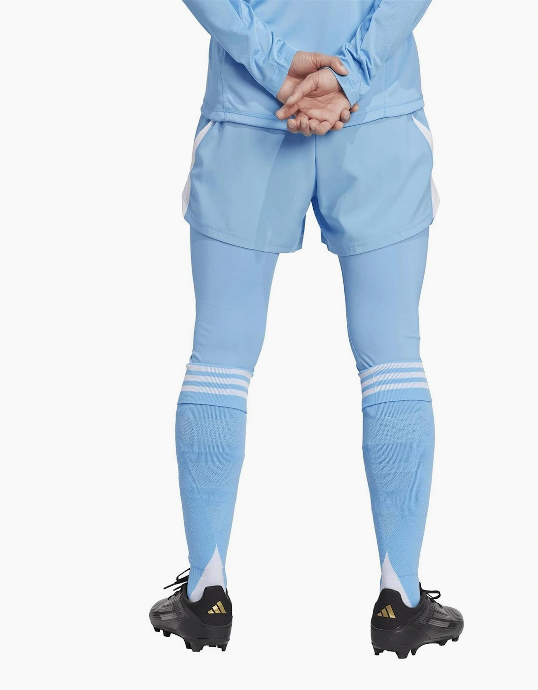 T25 Solid Side Stripe Open Hem Tights