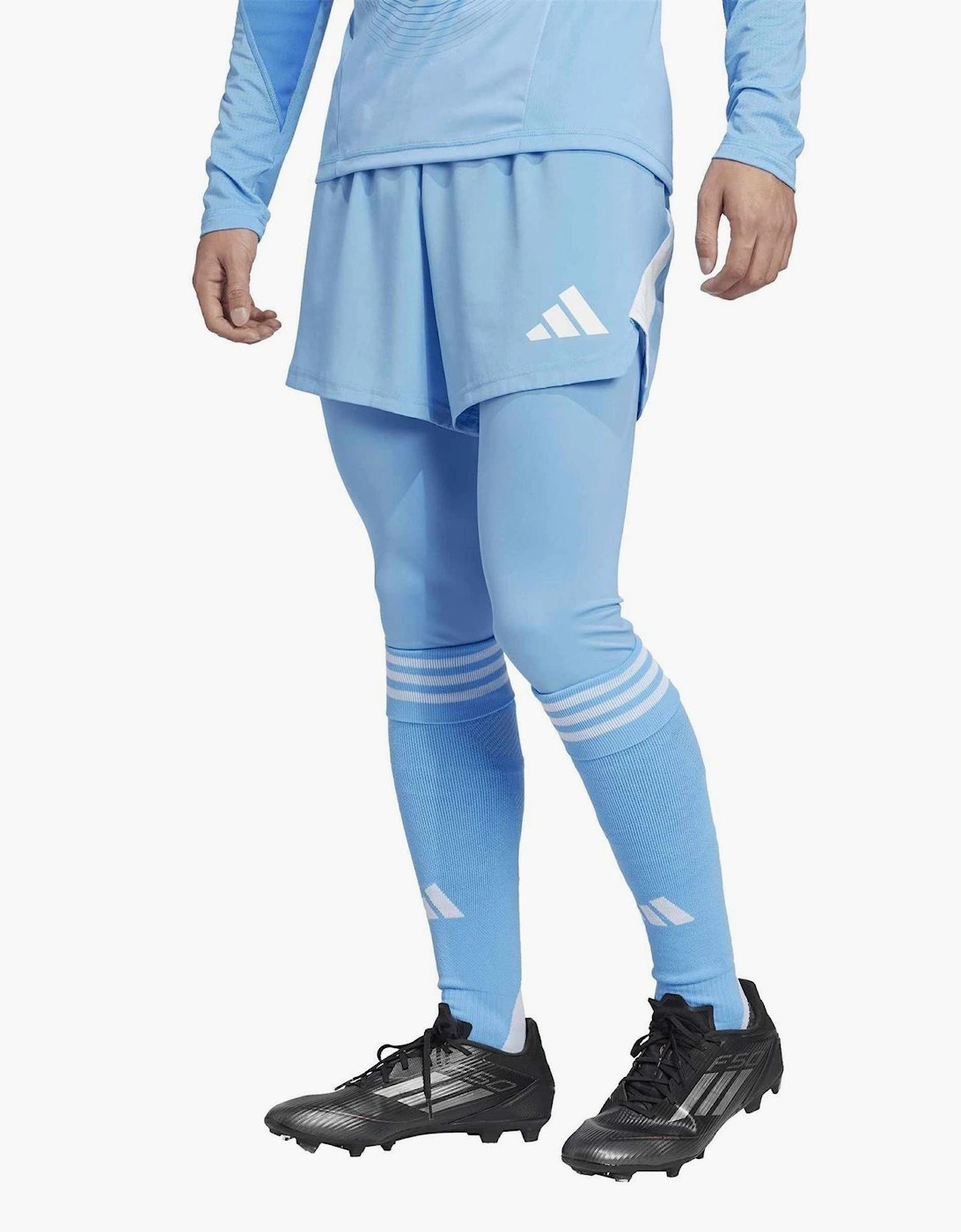 T25 Solid Side Stripe Open Hem Tights