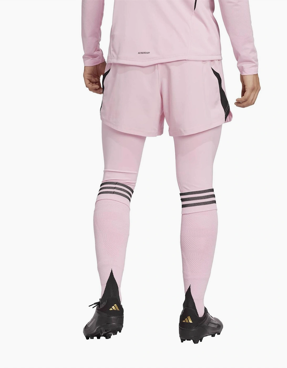 T25 Solid Side Stripe Open Hem Tights