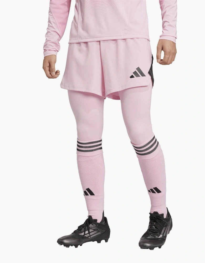 T25 Solid Side Stripe Open Hem Tights