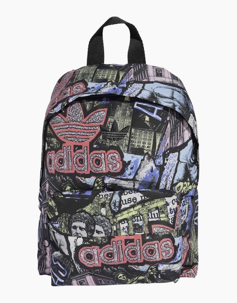 Mini Backpack with Bold Logo and Outer Pocket
