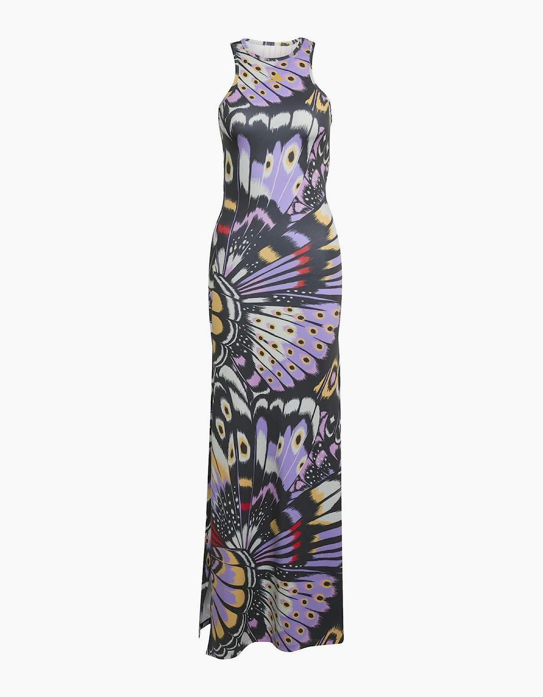 Farm High Neck Sleeveless Maxi T-Shirt Dress
