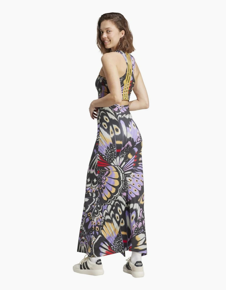 Farm High Neck Sleeveless Maxi T-Shirt Dress