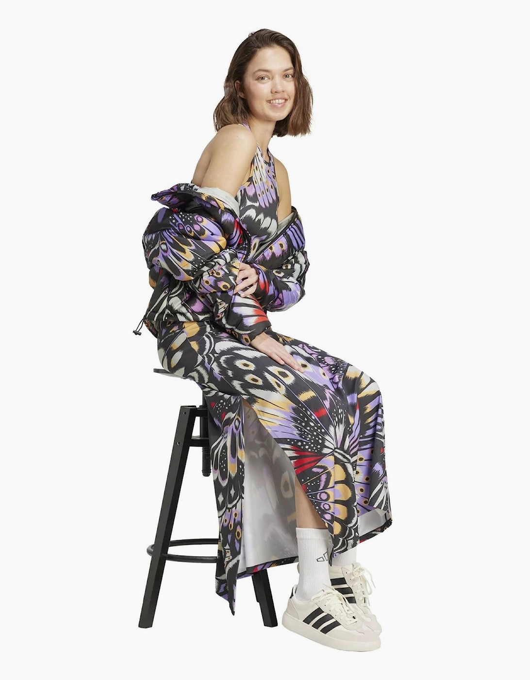 Farm High Neck Sleeveless Maxi T-Shirt Dress