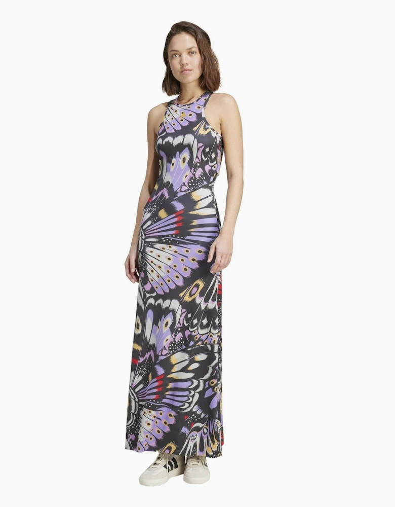 Farm High Neck Sleeveless Maxi T-Shirt Dress