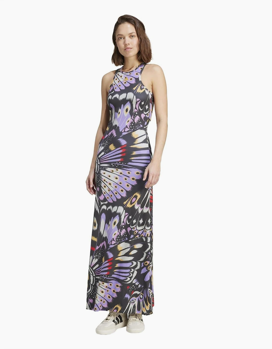 Farm High Neck Sleeveless Maxi T-Shirt Dress