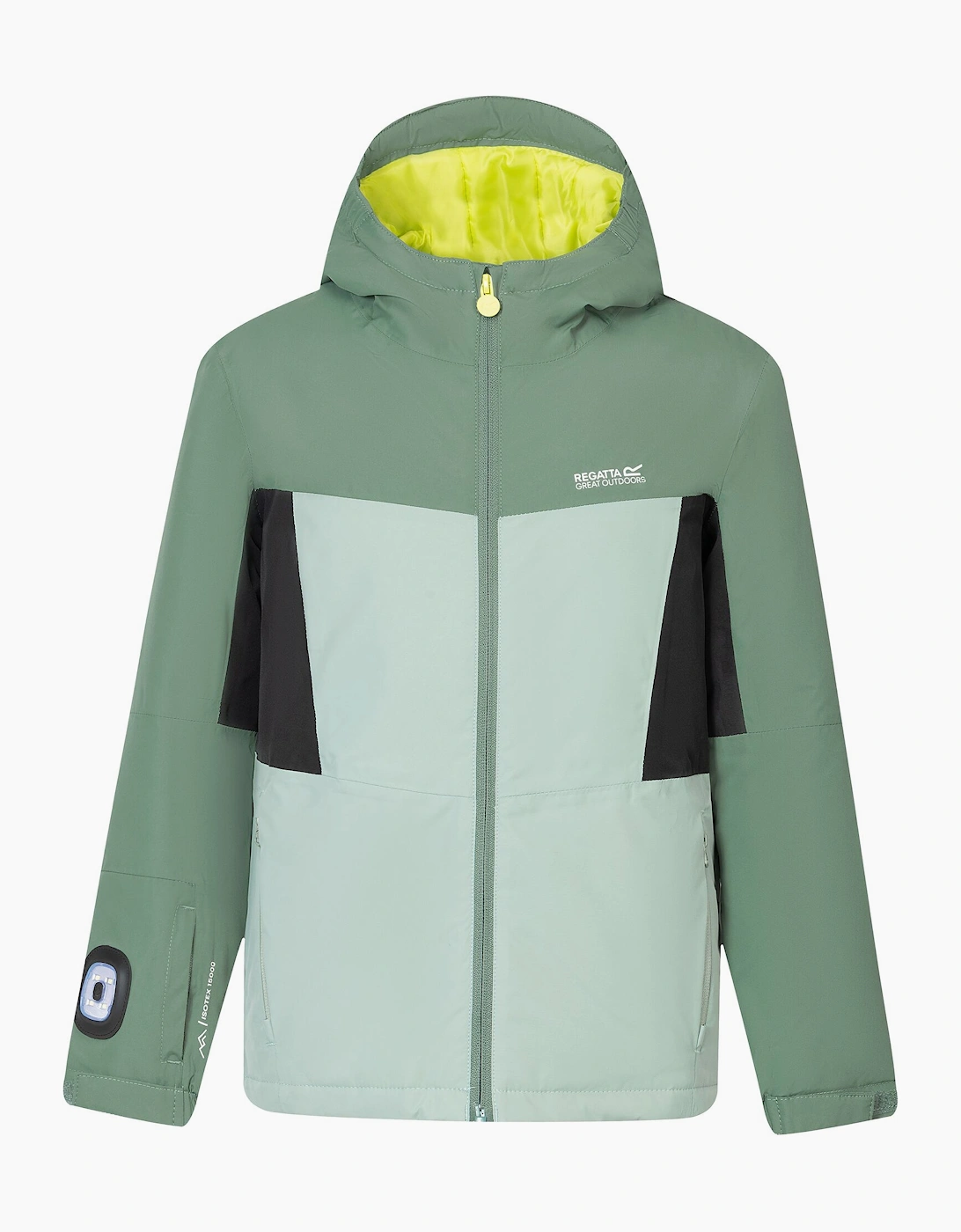 Boy's Regatta Childrens/Kids Beamz Insulated Waterproof Jacket - Green - Size: 10 years/11 years