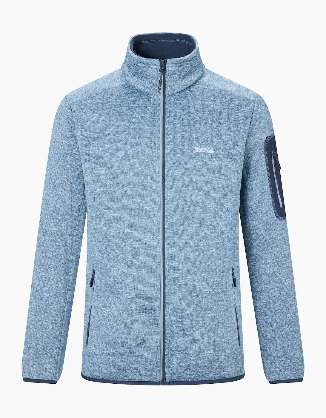 Men's Regatta Mens Newhill Marl Full Zip Fleece Jacket - Pink/Blue - Size: 38/Regular