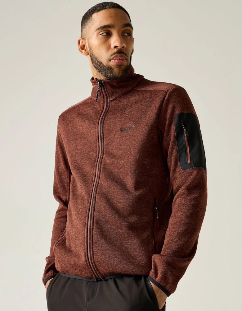 Regatta Mens Newhill Marl Full Zip Fleece Jacket