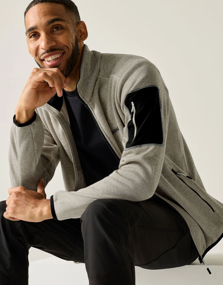 Regatta Mens Newhill Marl Full Zip Fleece Jacket