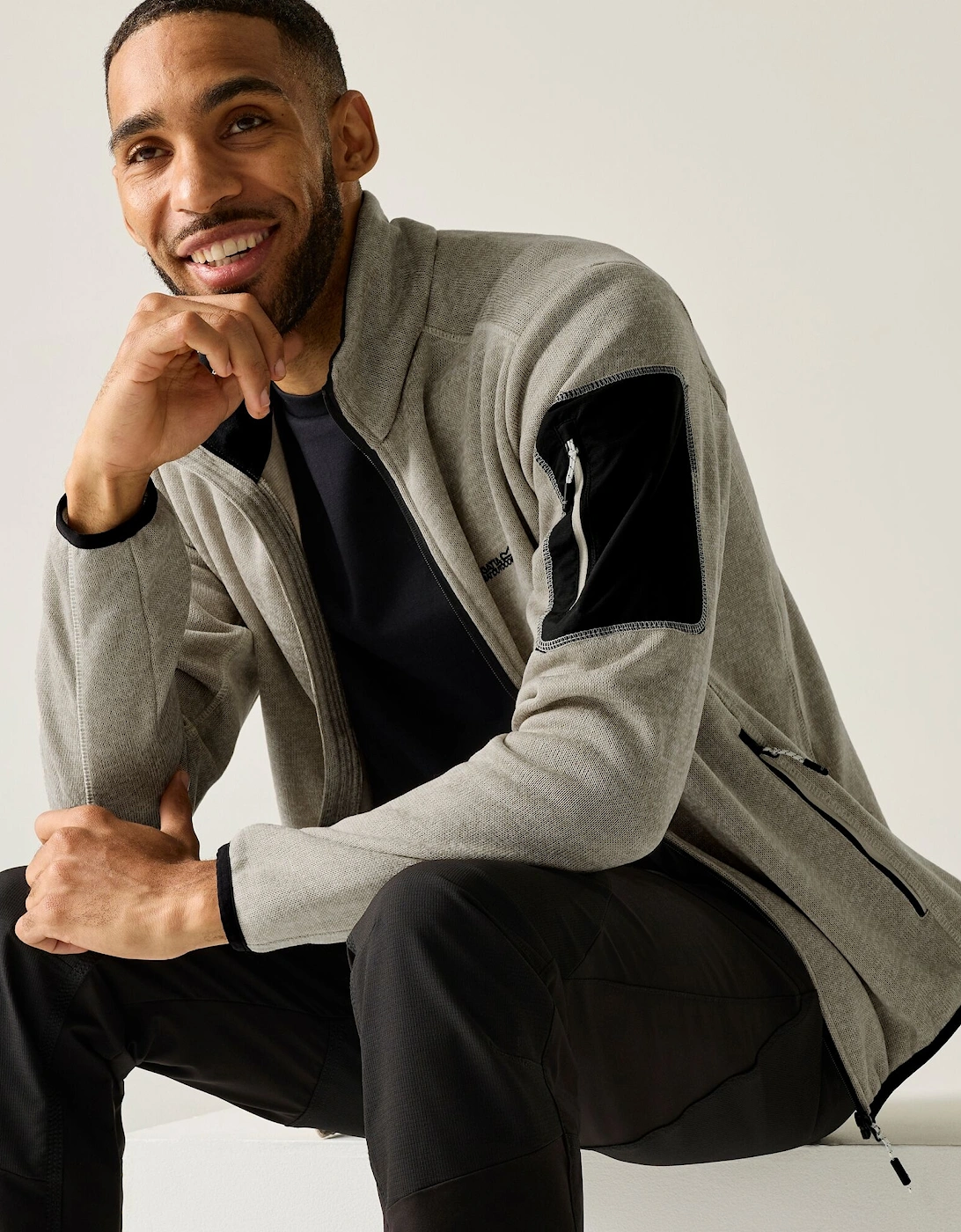 Regatta Mens Newhill Marl Full Zip Fleece Jacket
