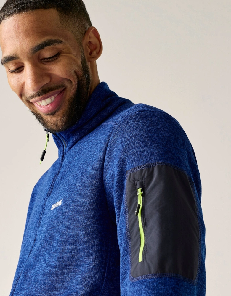 Regatta Mens Newhill Marl Full Zip Fleece Jacket