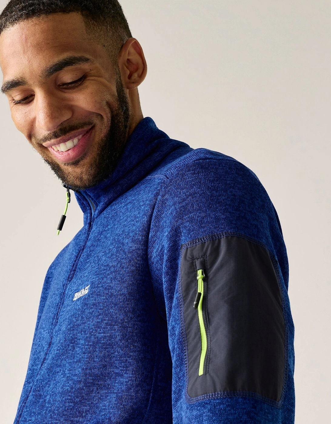Regatta Mens Newhill Marl Full Zip Fleece Jacket