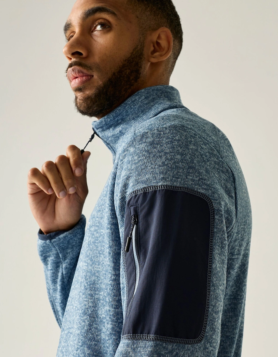 Regatta Mens Newhill Marl Full Zip Fleece Jacket