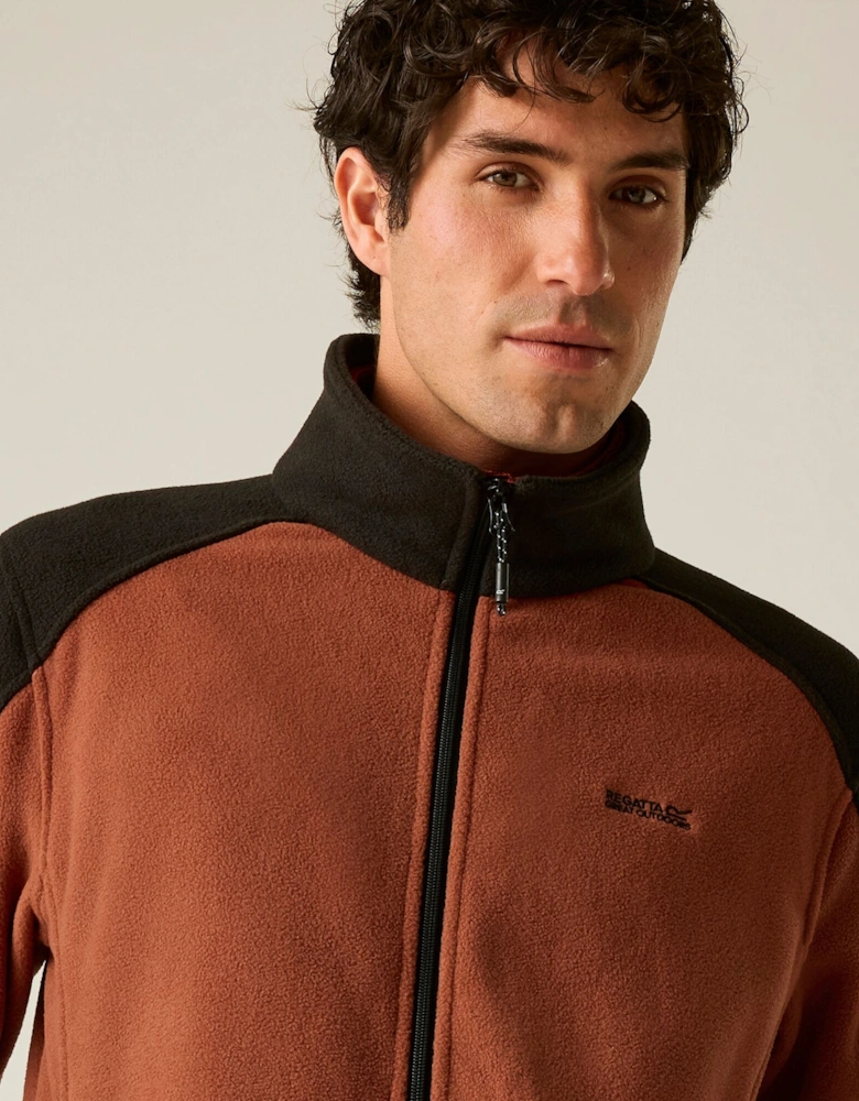 Regatta Great Outdoors Mens Hedman II Two Tone Full Zip Fleece Jacket