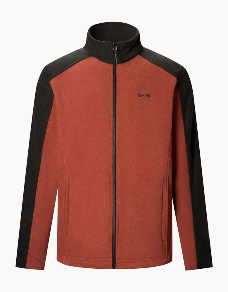 Regatta Great Outdoors Mens Hedman II Two Tone Full Zip Fleece Jacket
