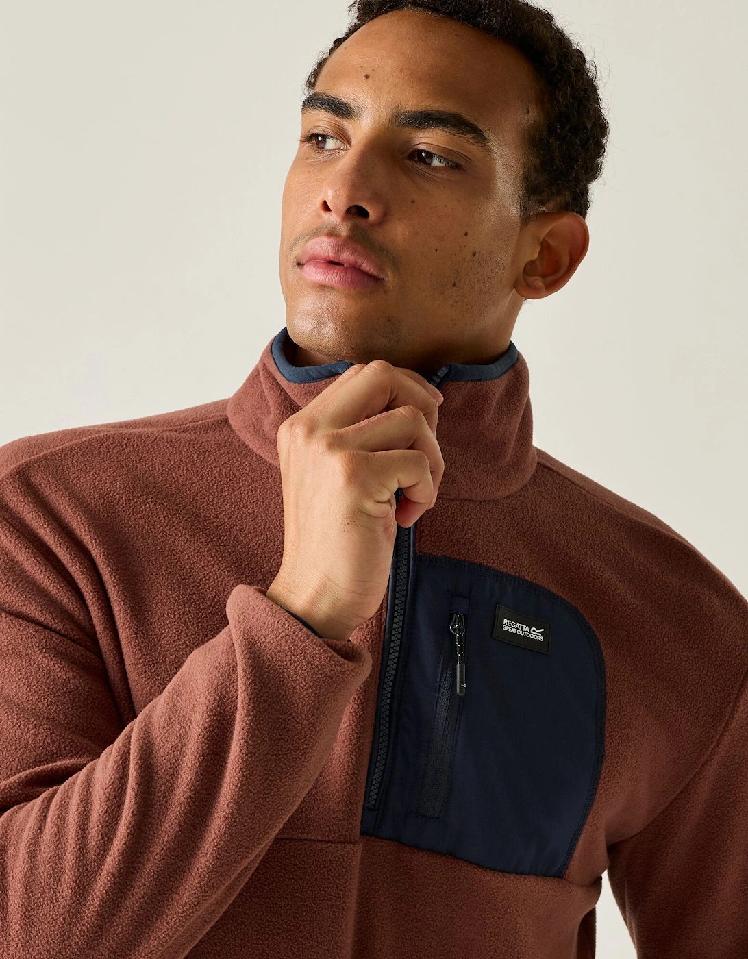 Regatta Mens Frankie Half Zip Fleece Top