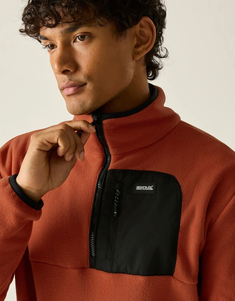 Regatta Mens Frankie Half Zip Fleece Top