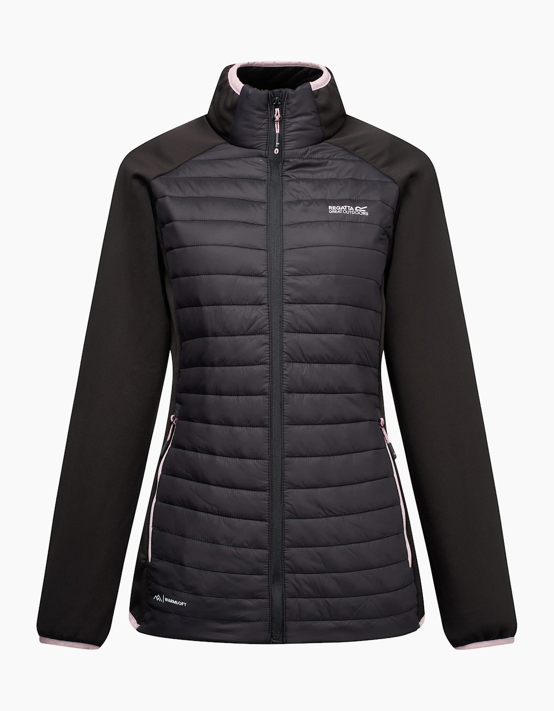 Regatta Women's Black/Lilac Clumber Hybrid Jacket - /Powder - 8 Uk - /Powder - 85% Polyamide/12% Polyester/3% Elastane - Image 3