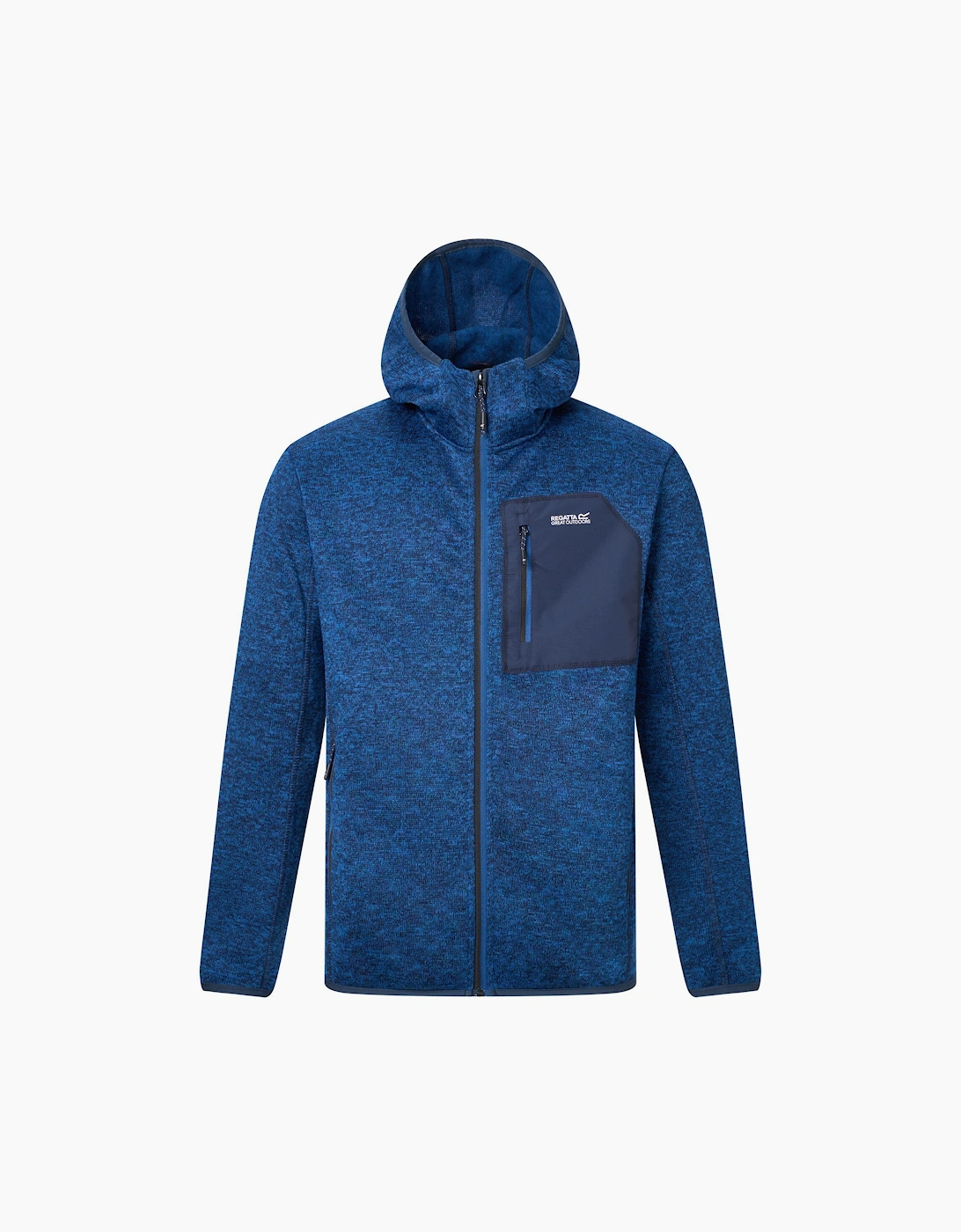 Men's Regatta Mens Newhill Marl Full Zip Fleece Jacket - Navy - Size: M