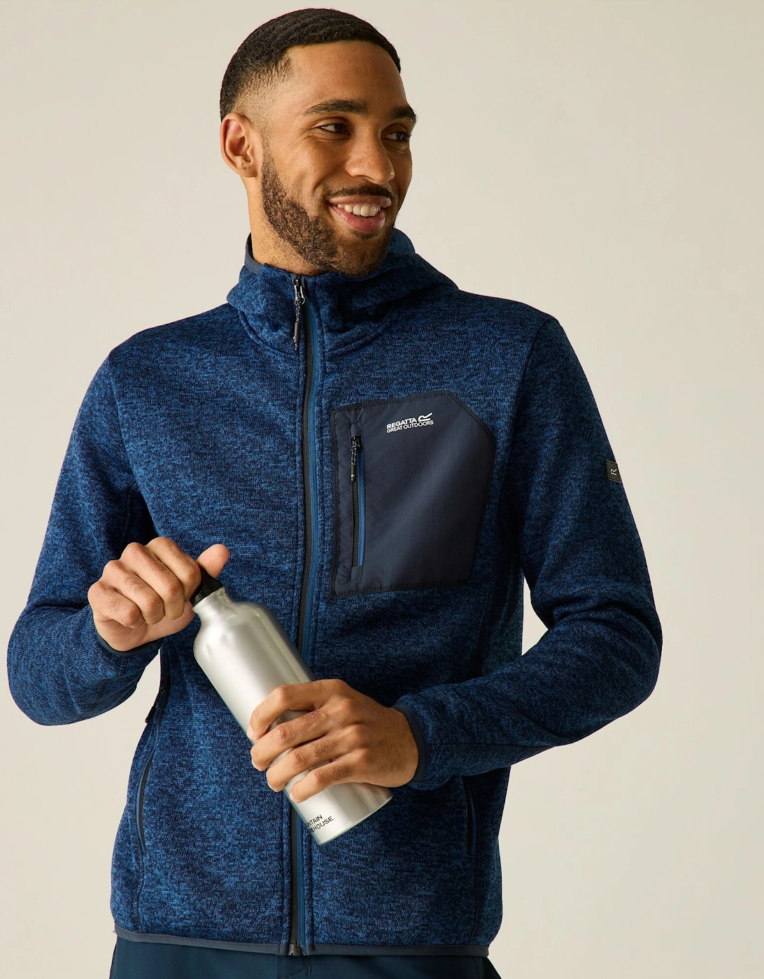 Regatta Mens Newhill Marl Full Zip Fleece Jacket