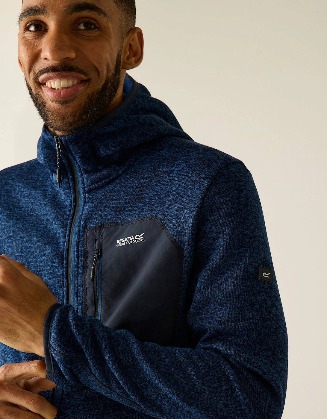 Regatta Mens Newhill Marl Full Zip Fleece Jacket