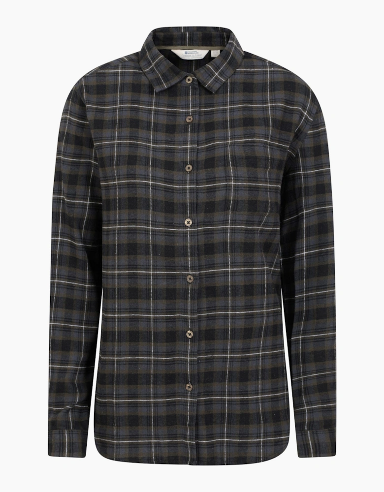 Mountain Warehouse Womens/Ladies Balsam Brushed Flannel Longline Shirt