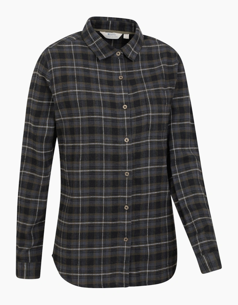 Mountain Warehouse Womens/Ladies Balsam Brushed Flannel Longline Shirt