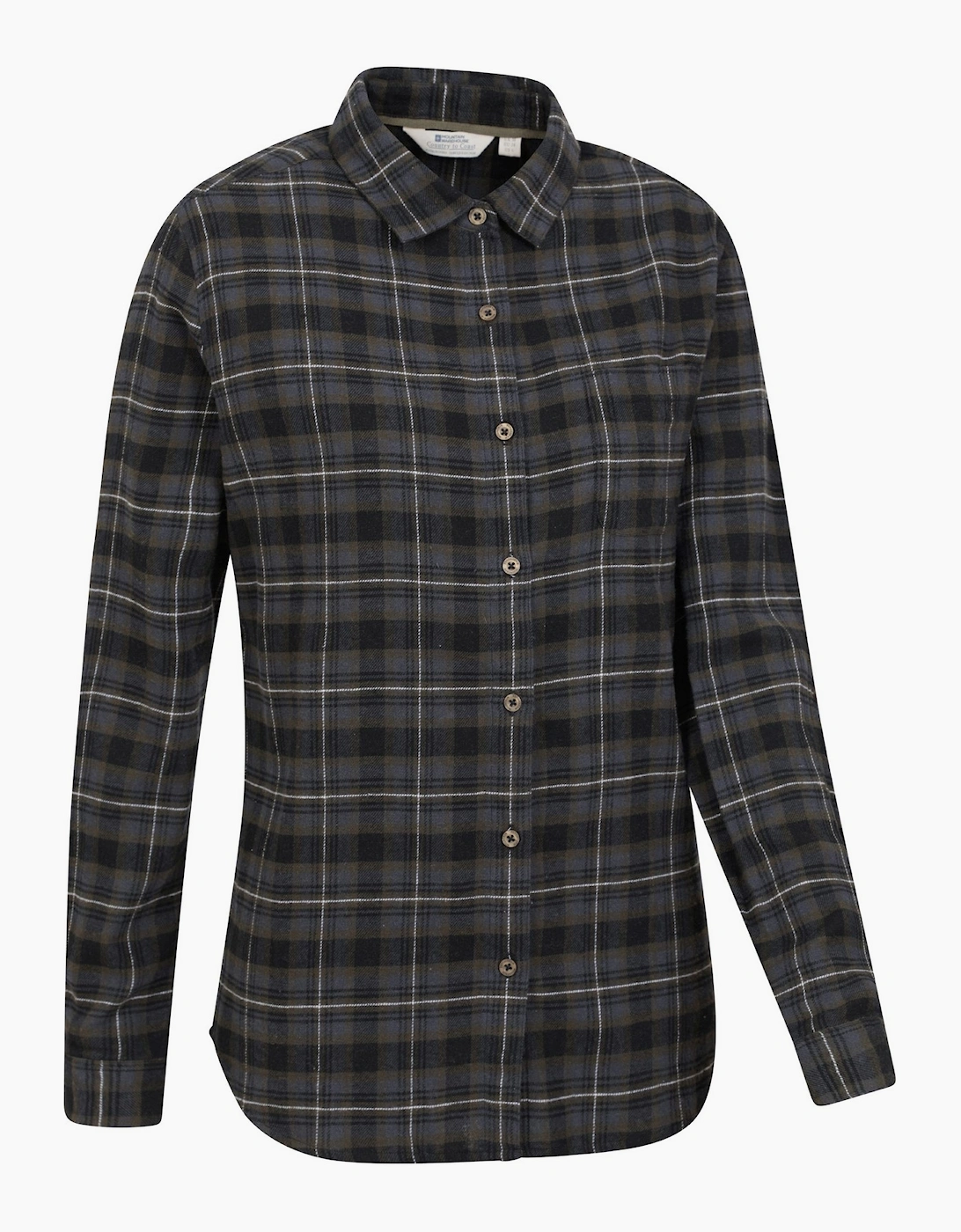 Mountain Warehouse Womens/Ladies Balsam Brushed Flannel Longline Shirt