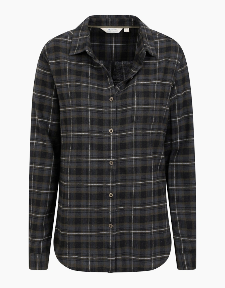 Mountain Warehouse Womens/Ladies Balsam Brushed Flannel Longline Shirt