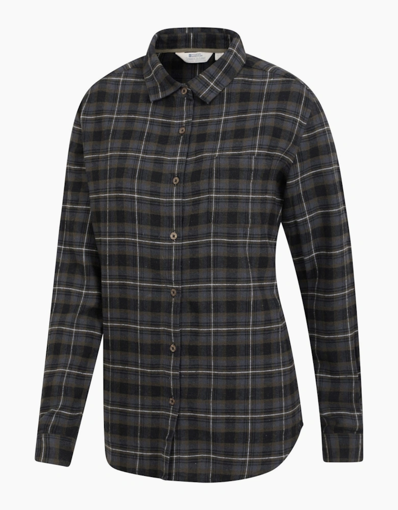 Mountain Warehouse Womens/Ladies Balsam Brushed Flannel Longline Shirt