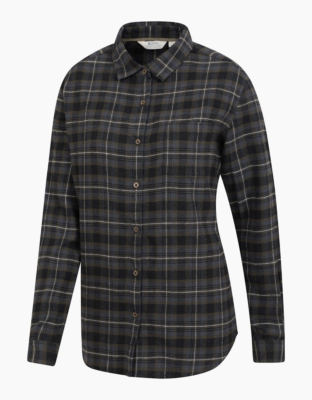 Mountain Warehouse Womens/Ladies Balsam Brushed Flannel Longline Shirt