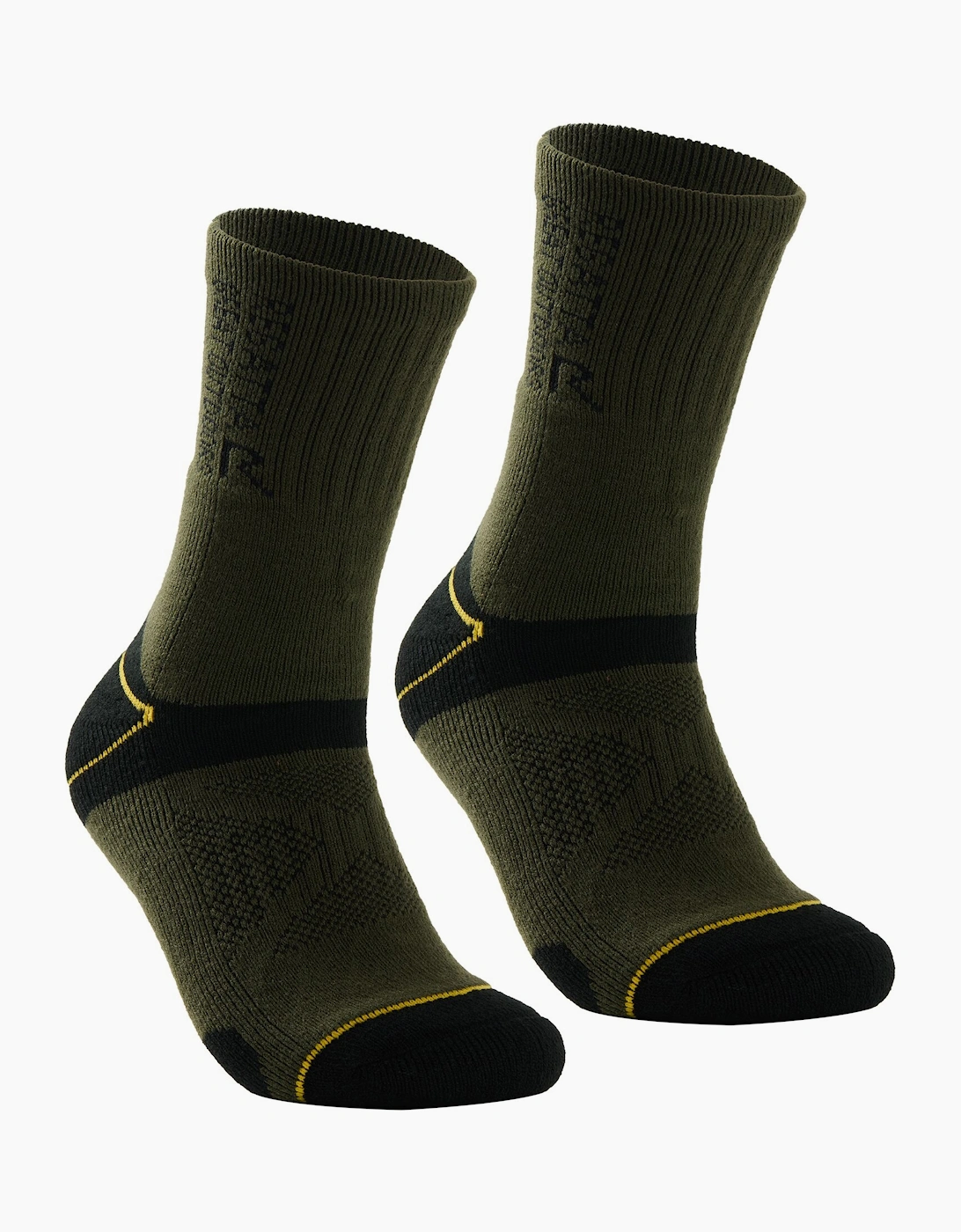 Men's Regatta Mens Blister Protection II Socks (Pack of 2) - Black - Size: 9/9.5/10/10.5/11/11.5/12