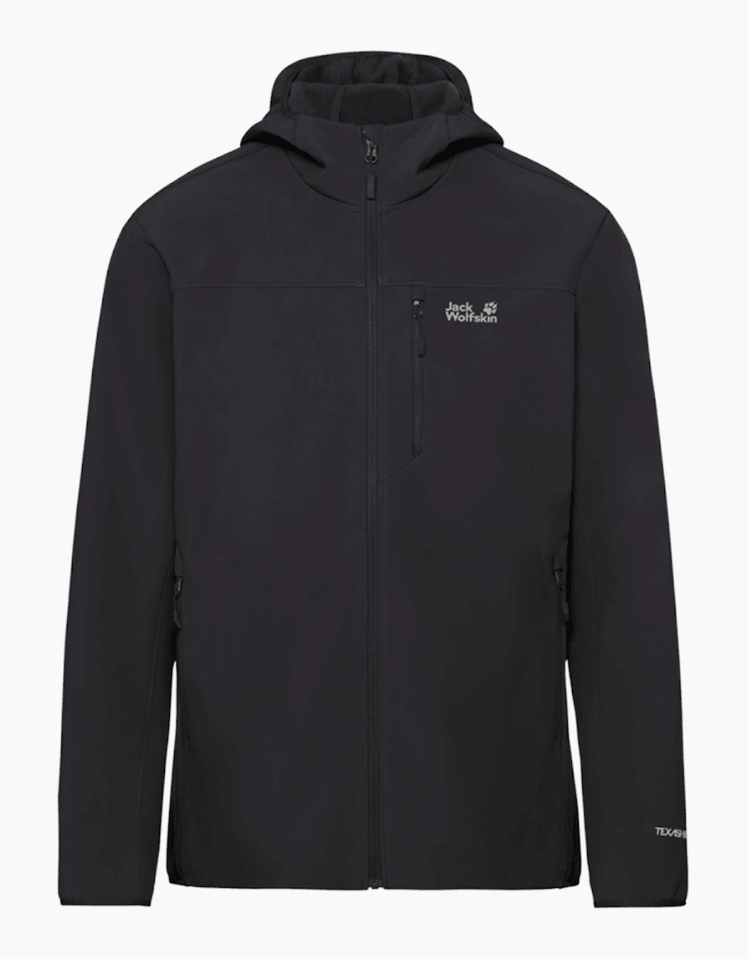 Men's Jack Wolfskin Mens Wild Winds Hooded - Black - Size: 40/Regular