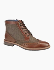 Tan/Brown Herringbone