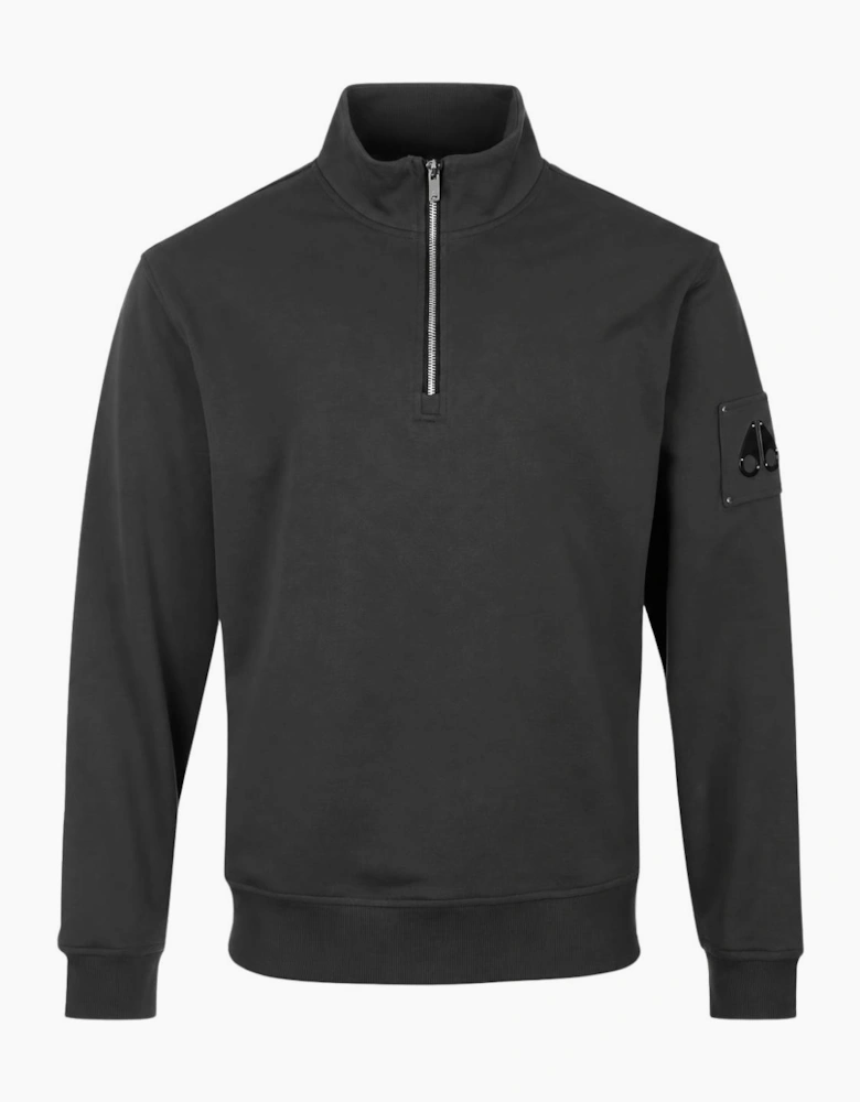 Hartsfield Quarter Zip Pullover Cement Grey Sweatshirt