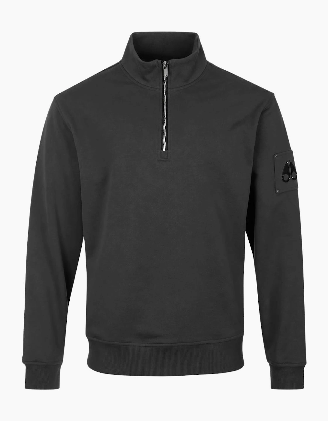 Hartsfield Quarter Zip Pullover Cement Grey Sweatshirt