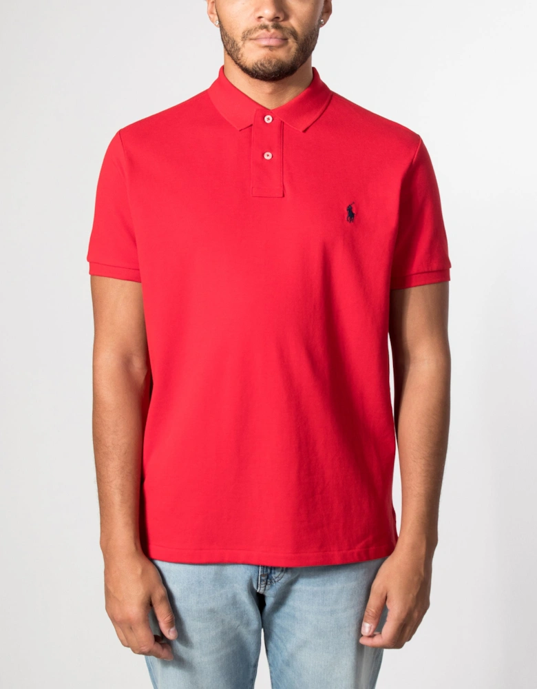 Custom Slim Fit Mesh Polo Shirt