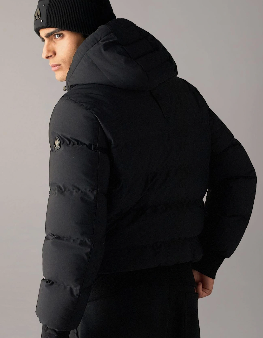 Soho Black Bomber Puffer Jacket