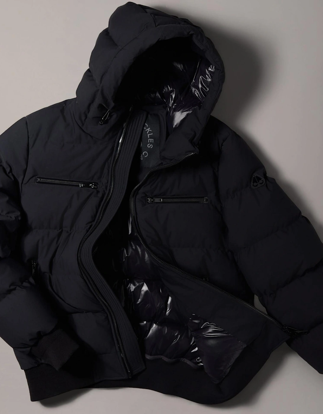 Soho Black Bomber Puffer Jacket