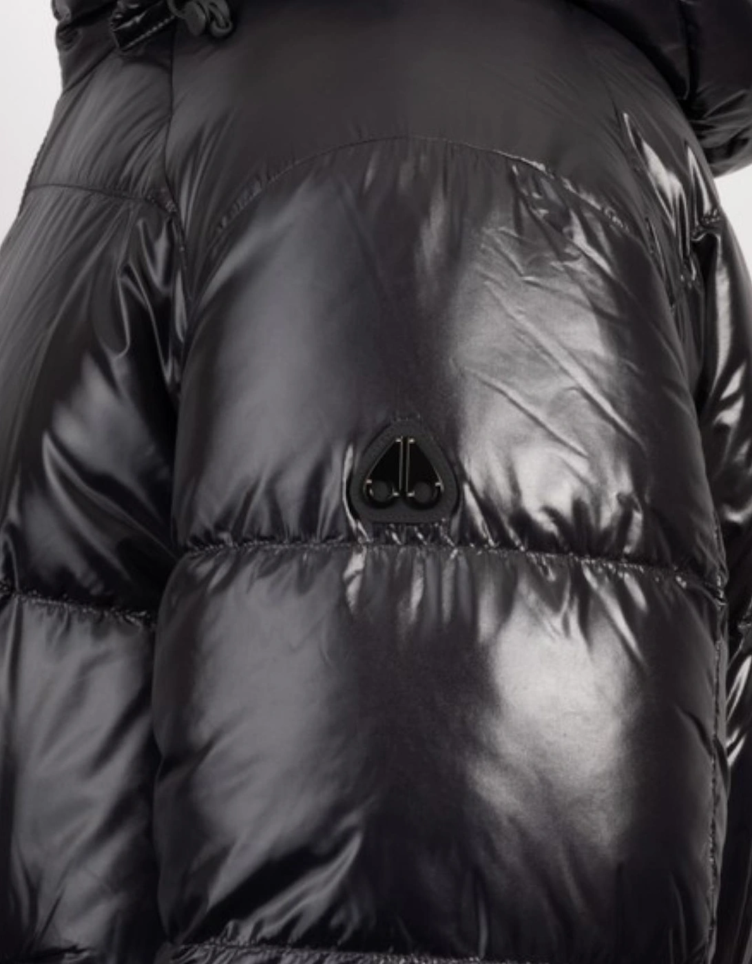 Kings Reversible Shiny Hooded Black Puffer Jacket