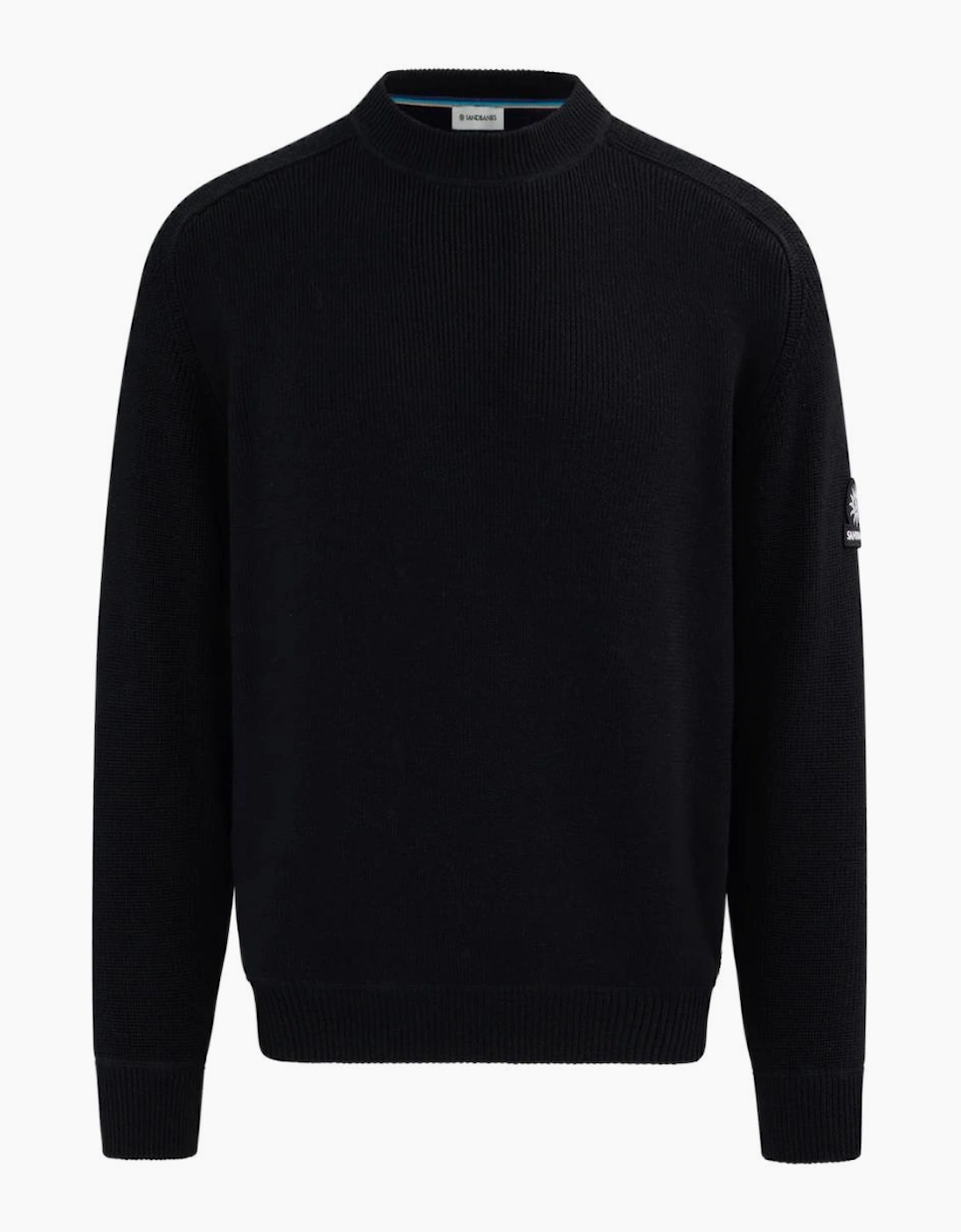 Sandbanks Crew Neck Raglan Sweater Black
