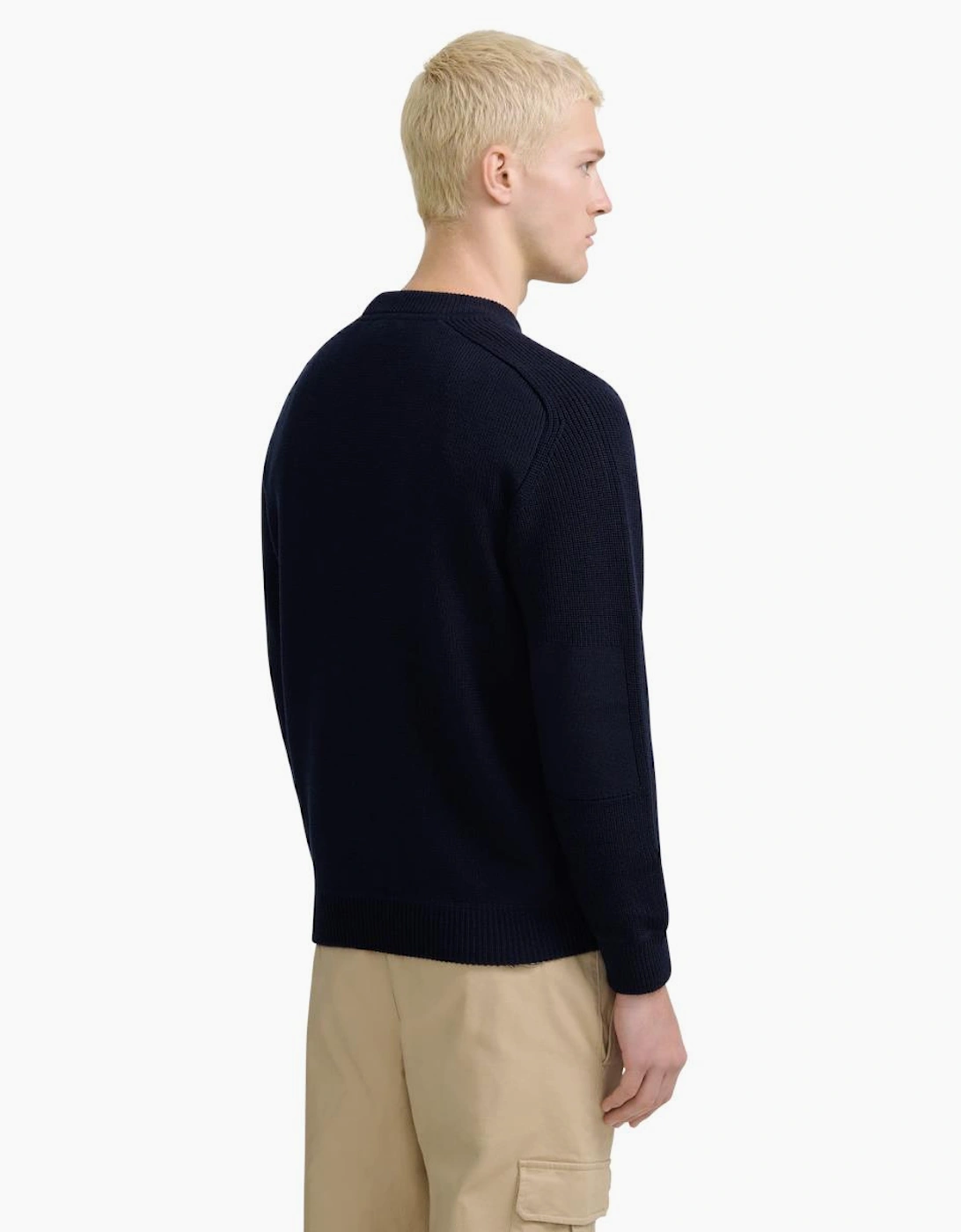 Sandbanks Crew Neck Raglan Sweater Navy