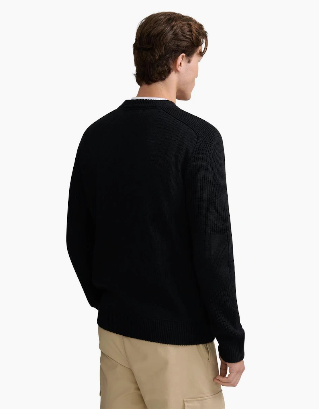 Sandbanks Crew Neck Raglan Sweater Black