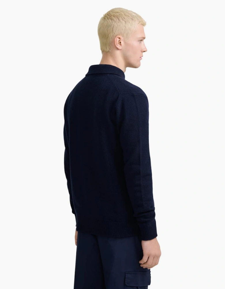 Sandbanks Rib Detail Btn Through Overshirt Navy