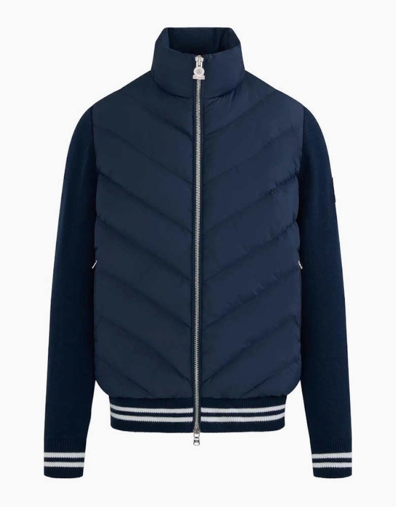 Sandbanks Hybrid Puffer Cardigan Navy