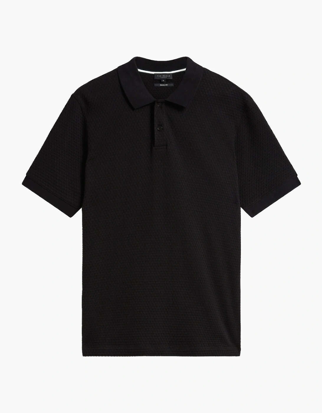 Ted Baker Redman Regular Textured Black Polo Shirt